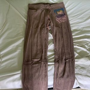 Juicy couture track pants graffiti heart